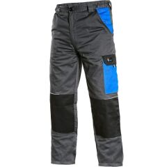 CXS PHOENIX CEFEUS pracovní kalhoty do pasu šedá modrá