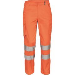 CERVA VIGO HV pracovní kalhoty do pasu reflexní oranžová