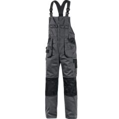 CXS ORION KRYŠTOF zimní pracovní kalhoty s laclem šedá černá