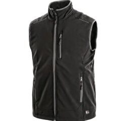 CXS TOPEKA pánská softshellová vesta černá