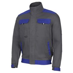 Primo pracovní bunda bavlněná odlehčená šedá modrá