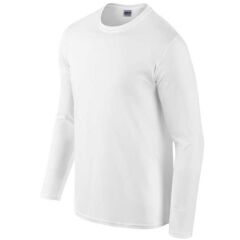 Pánské tričko dlouhý rukáv bílé