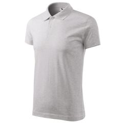 Polokošile pánská Malfini Single J. 202 hladký úplet světle šedý melír