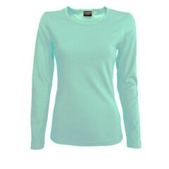 Lambeste 041 dámské bavlněné tričko s dlouhým rukávem ledová zelená