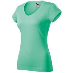Dámské tričko Malfini Fit V-neck mátová