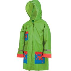 CXS Frogy dětská pláštěnka zelená