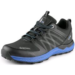 CXS SPORT softshellová obuv černá modrá voděodolný materiál