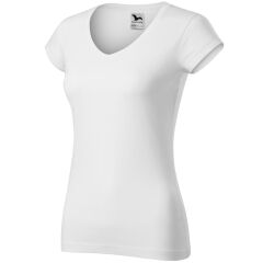 Dámské tričko Malfini Fit V-neck bílá