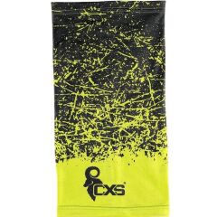 CXS LORY šátek multifunkční černo žlutý 23 x 45 cm