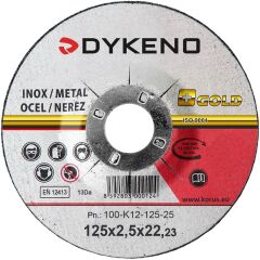 Řezný kotouč 125x2,5x22 vypouklý ocel nerez