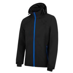 Softshellová bunda dámská Tara černá modré zipy