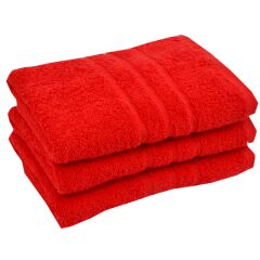 Froté osuška červená 70x140
