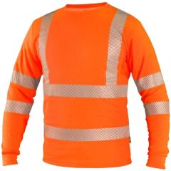 CXS OLDHAM pánské reflexní tričko s dlouhým rukávem oranžová