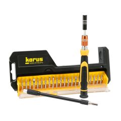 Kompaktní sada šroubováku a bitů v praktickém pouzdře