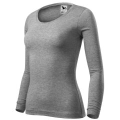 Dámské triko s dlouhým rukávem Malfini FIT-T LS 169 tmavě šedý melír