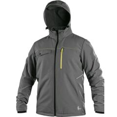 CXS STRETCH pánská softshellová bunda šedá