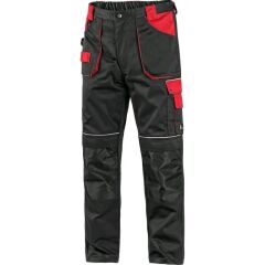 CXS ORION TEODOR pracovní kalhoty do pasu černá červená