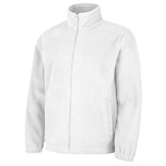 Blatana fleecová mikina bílá unisex