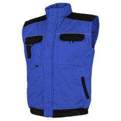 Primo bavlněná zateplená vesta modrá-černá