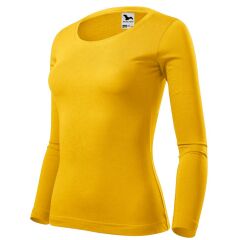 Dámské triko s dlouhým rukávem Malfini FIT-T LS 169 žlutá