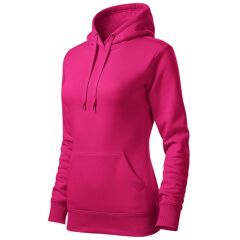 Dámská mikina Cape s kapucí purpurová