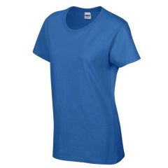 Dámské bavlněné tričko s krátkým rukávem modrá royal