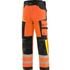 CXS BENSON výstražné kalhoty do pasu oranžová černá
