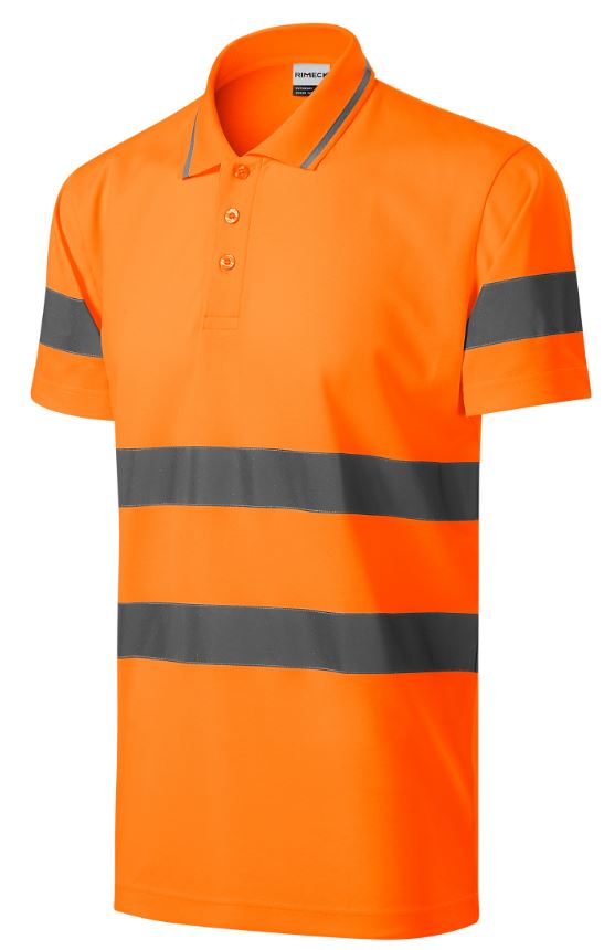 Levně Malfini HV Runway 2V9 reflexní polokošile unisex reflexní oranžová 2XL
