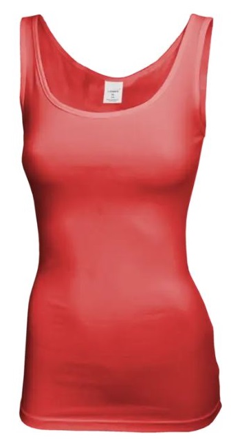 Levně Dámské tílko červené LT402 2XL