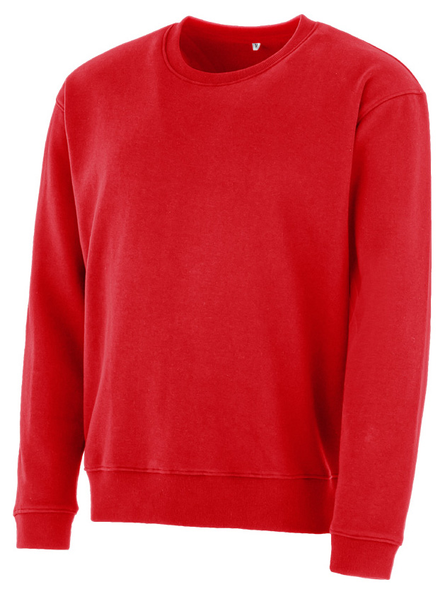 Levně Mikina přes hlavu bez kapuce HOKAS červená 2XL