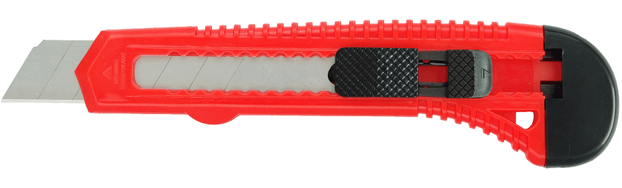 Levně Jednorázový nůž s PVC rukojetí 18 mm