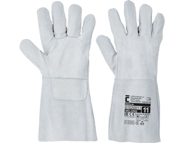 Červa Merlin celokožené svářečské rukavice