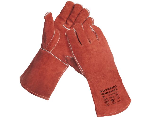 Tetrag svářecí rukavice silná hovězí štípenka