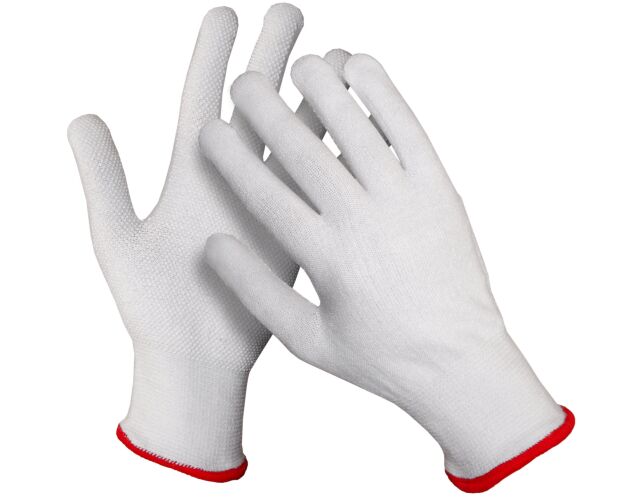 Caleton textilní rukavice PVC terčíky na dlani a prstech