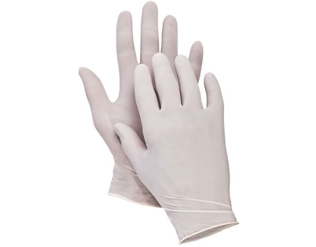 Cerva Loon jednorázové rukavice latexové pudrované