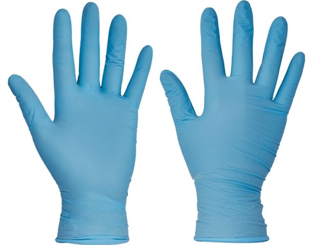 Červa Barbary jednorázové nitrilové pudrované rukavice