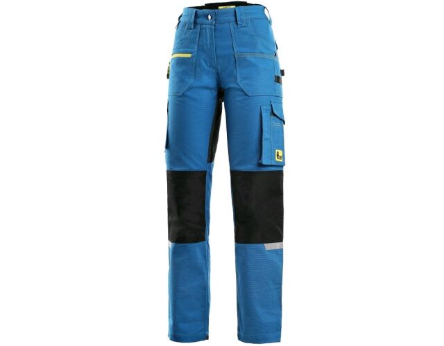 CXS STRETCH dámské pracovní kalhoty do pasu modré