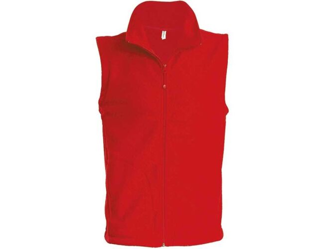 Fleecová vesta unisex červená