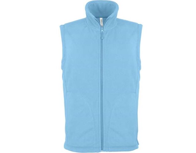 Fleecová vesta unisex světle modrá