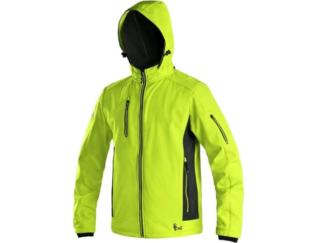 CXS Durham softshellová bunda pánská žlutá černá