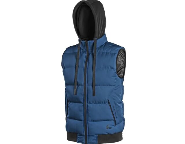 CXS RENO pánská zimní vesta s kapucí námořní modrá