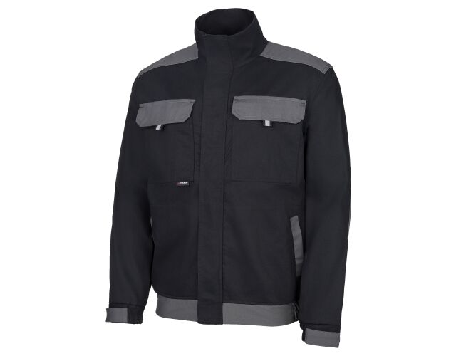 Primo pracovní bunda bavlněná odlehčená černo-šedá