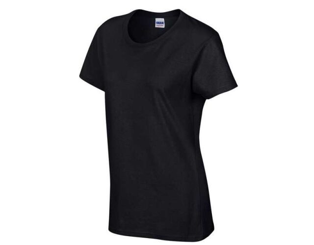 Dámské bavlněné tričko s krátkým rukávem černá