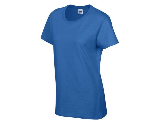 Dámské bavlněné tričko s krátkým rukávem modrá royal