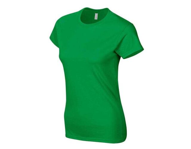 Dámské bavlněné tričko s krátkým rukávem zelená irish