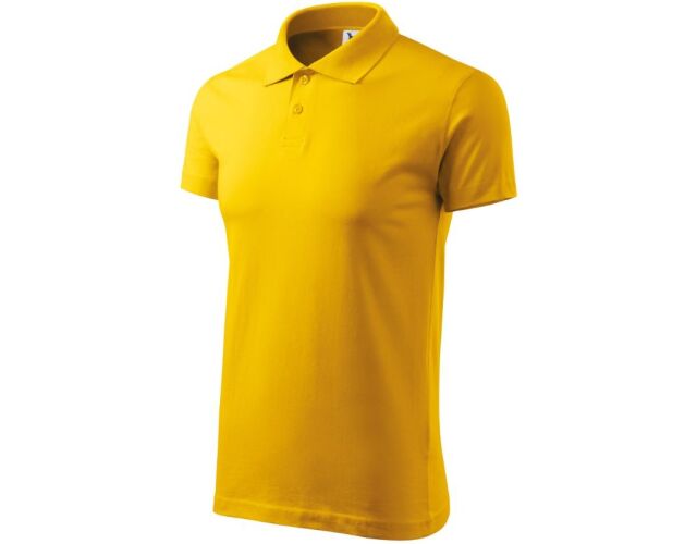 Polokošile pánská Malfini Single J. 202 hladký úplet žlutá