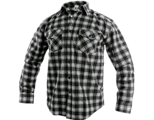 CXS Tom flanelová košile šedo černá