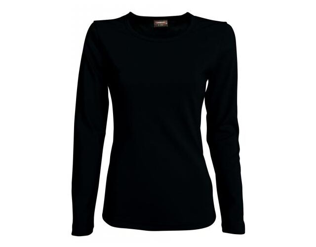 Lambeste 041 dámské bavlněné tričko s dlouhým rukávem černá
