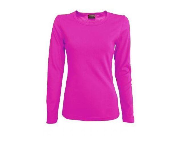 Lambeste 041 dámské bavlněné tričko s dlouhým rukávem orchid