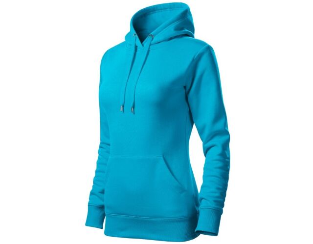 Dámská mikina Cape s kapucí tyrkysová